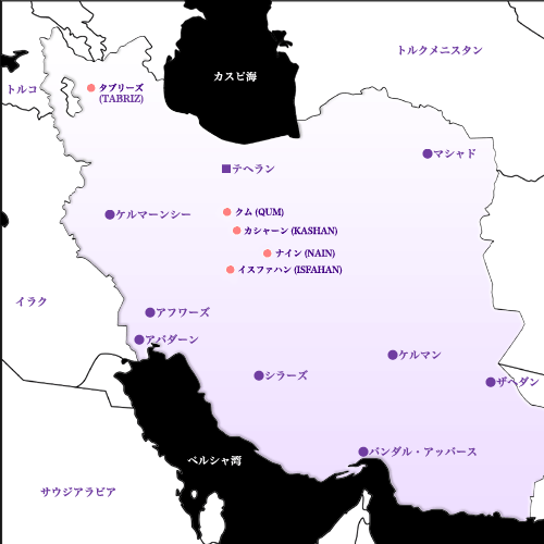 イラン地図